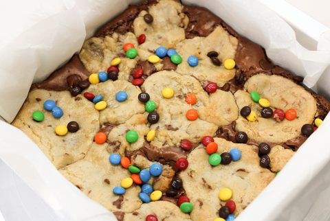 Whole 8x8 M&M Brownie